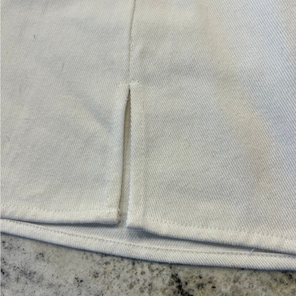 Brand New Altar’d State White Summer Mini side slit Skirt Large - Picture 3 of 6